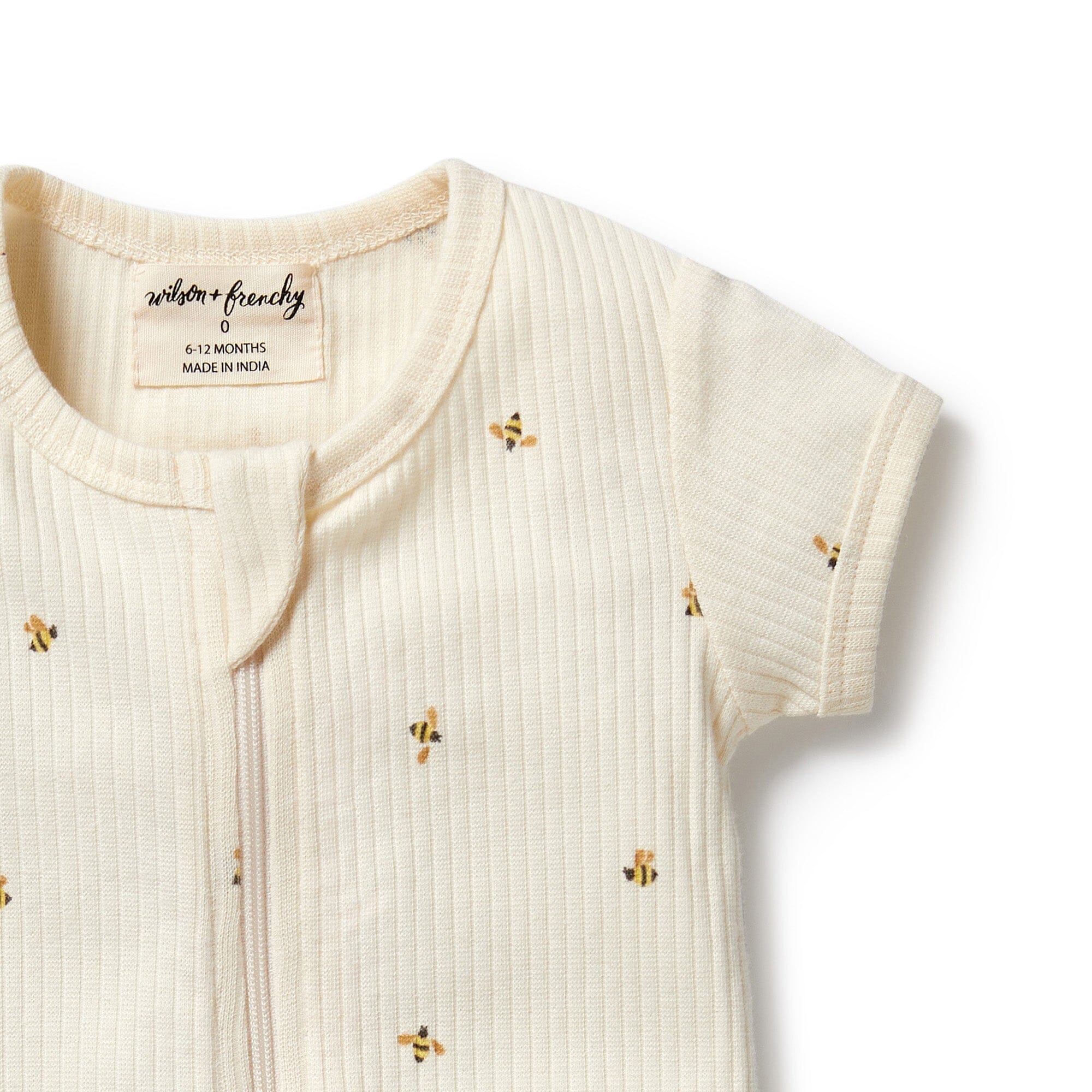 Wilson & Frenchy - Organic Boyleg Zipsuit - Bee Mine Baby Wilson & Frenchy