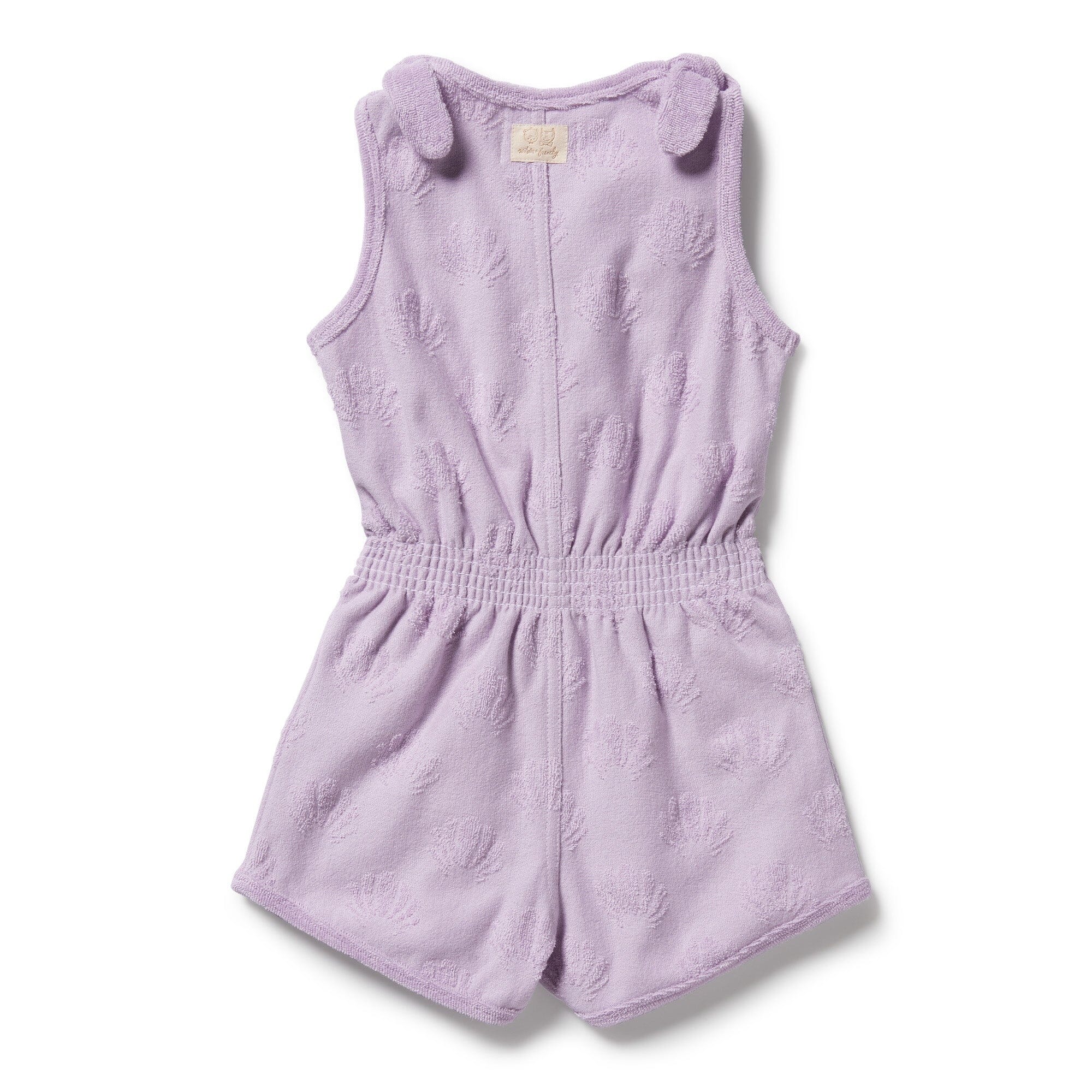 Wilson & Frenchy - Organic Terry Playsuit - Lavender Shells Girls Wilson & Frenchy