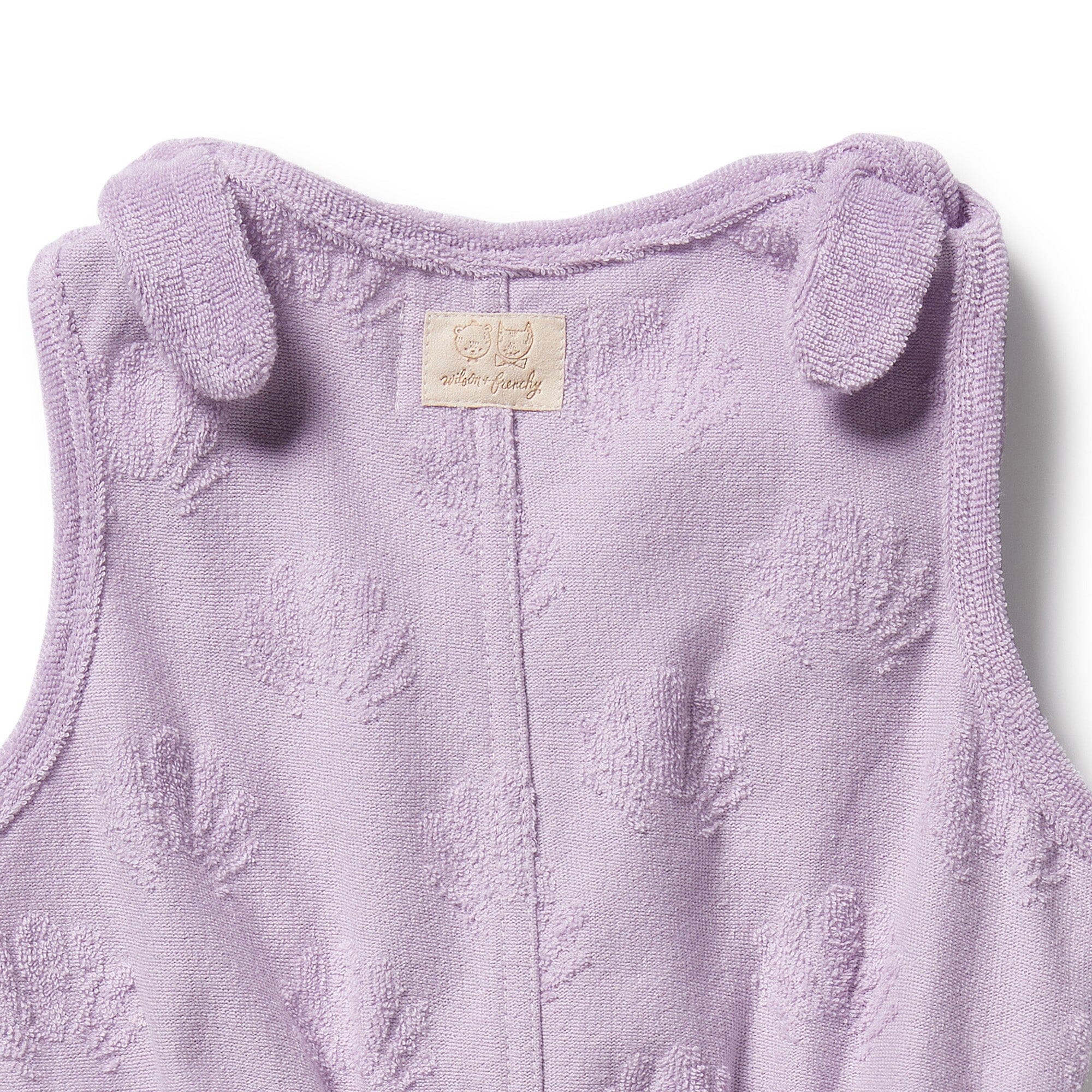 Wilson & Frenchy - Organic Terry Playsuit - Lavender Shells Girls Wilson & Frenchy