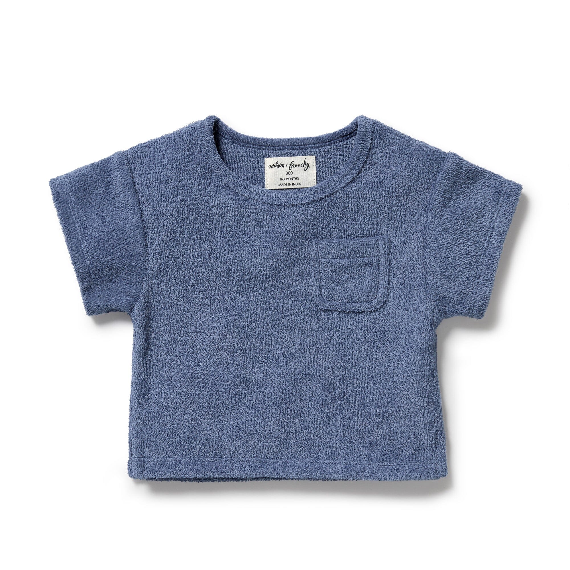 Wilson & Frenchy - Organic Terry Tee - Deep Blue Baby Wilson & Frenchy