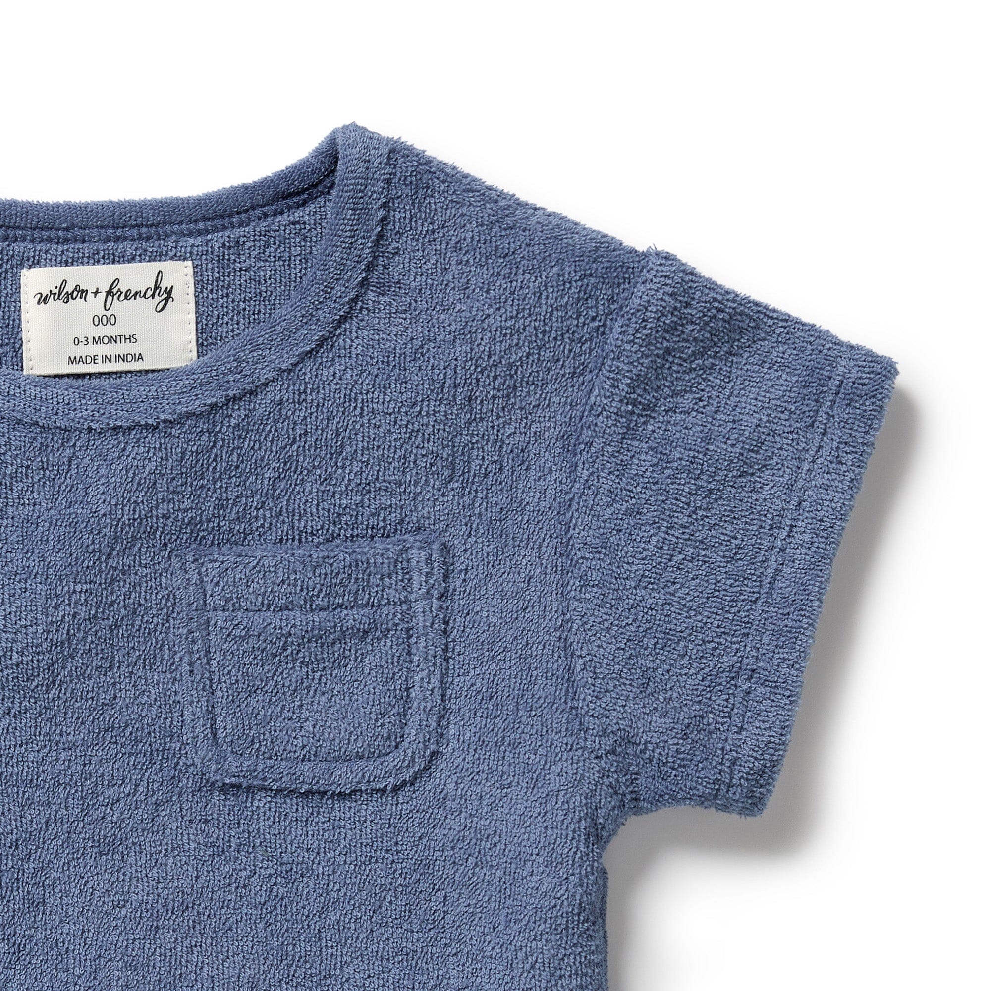 Wilson & Frenchy - Organic Terry Tee - Deep Blue Baby Wilson & Frenchy