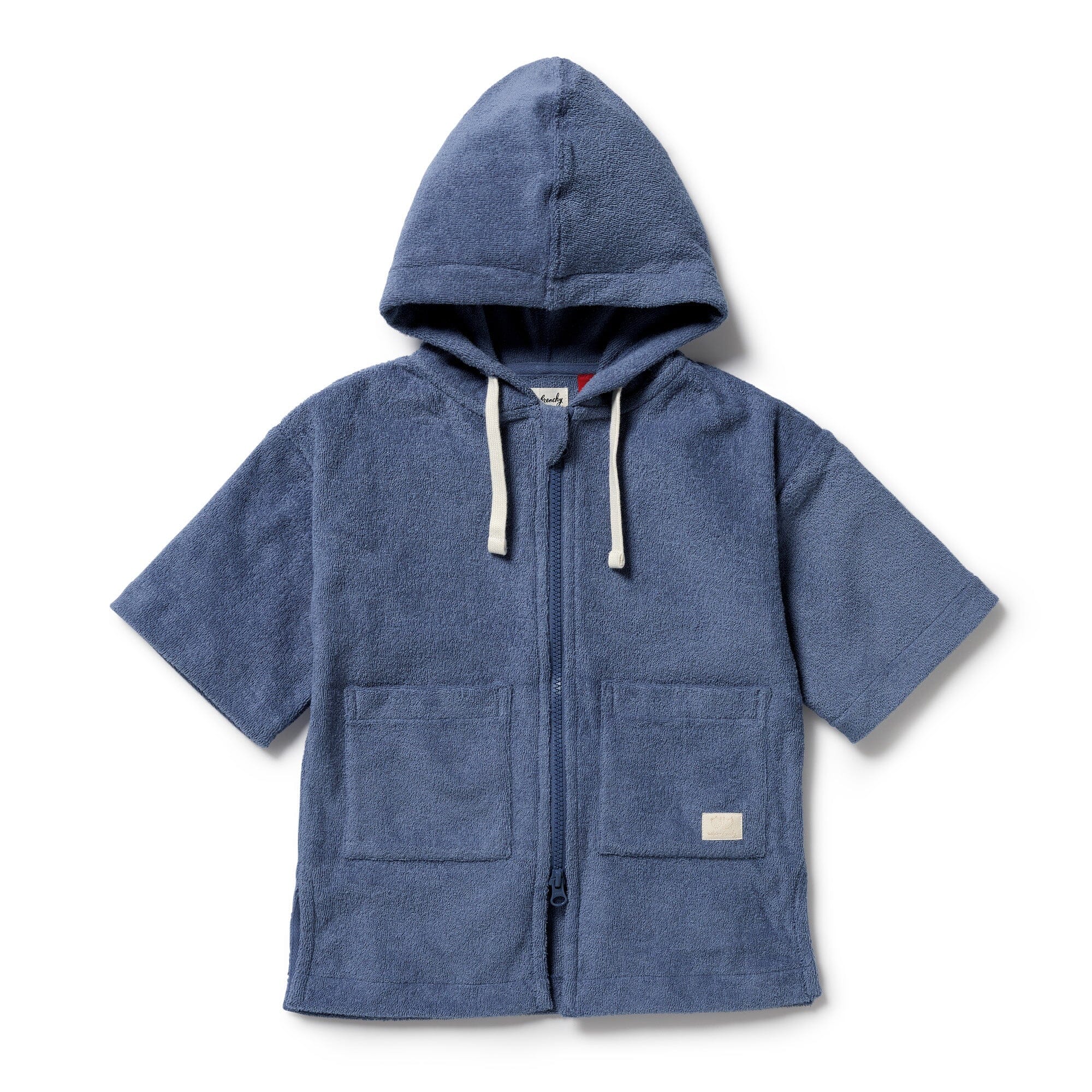 Wilson & Frenchy - Organic Terry Hooded Towel - Deep Blue Girls Wilson & Frenchy