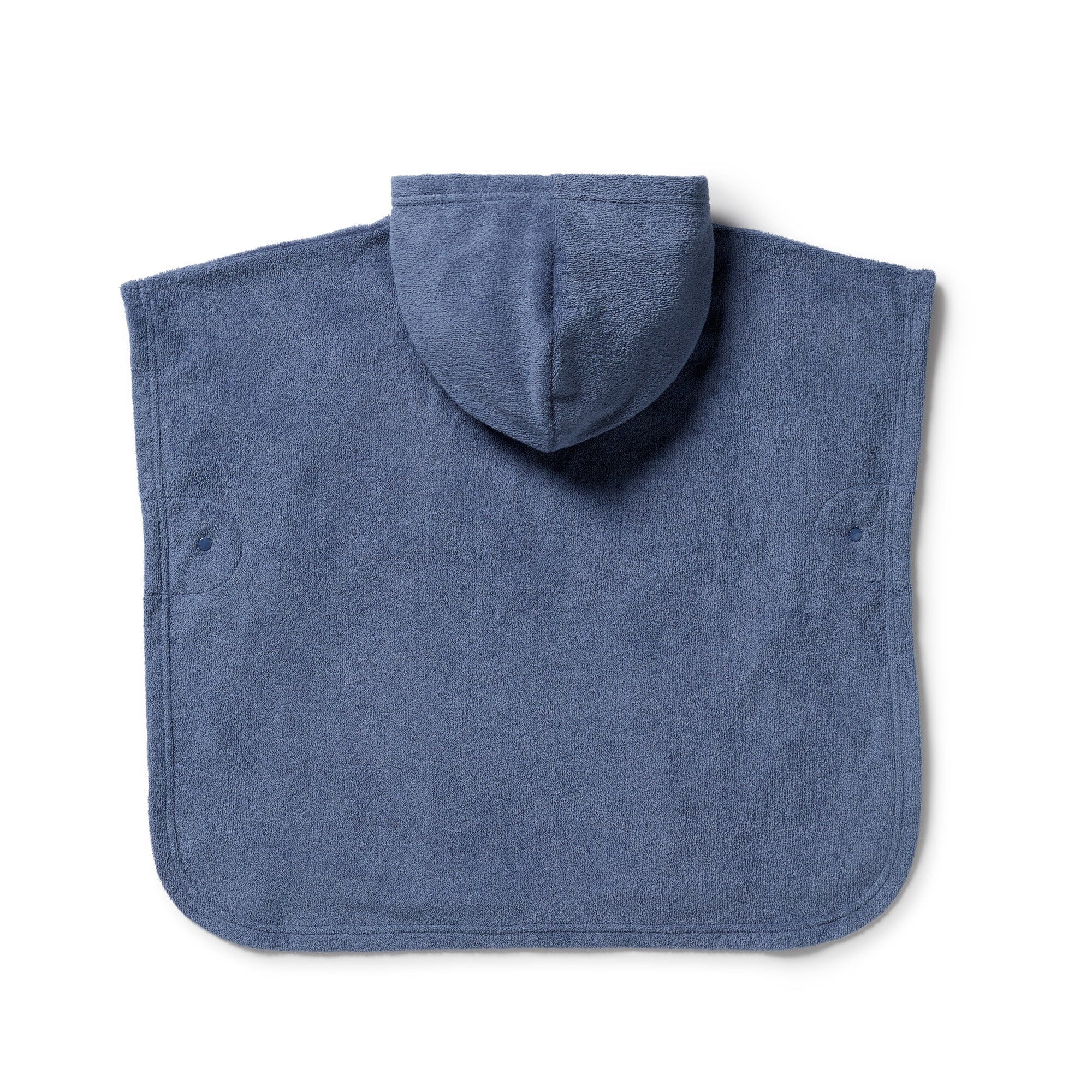 Wilson & Frenchy - Organic Terry Hooded Poncho - Deep Blue Girls Wilson & Frenchy