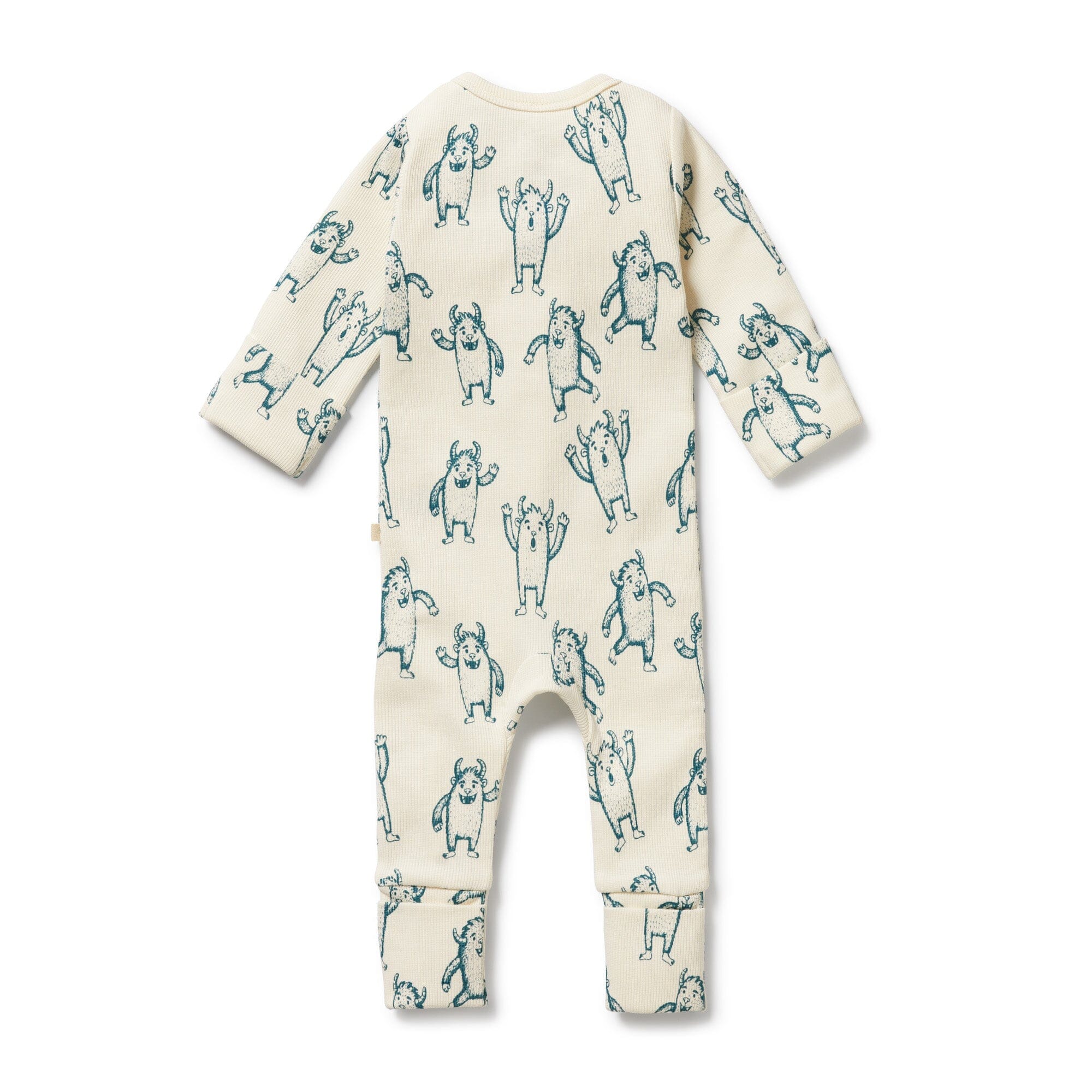 Wilson & Frenchy - Organic Zipsuit with Feet - Yeti Baby Wilson & Frenchy