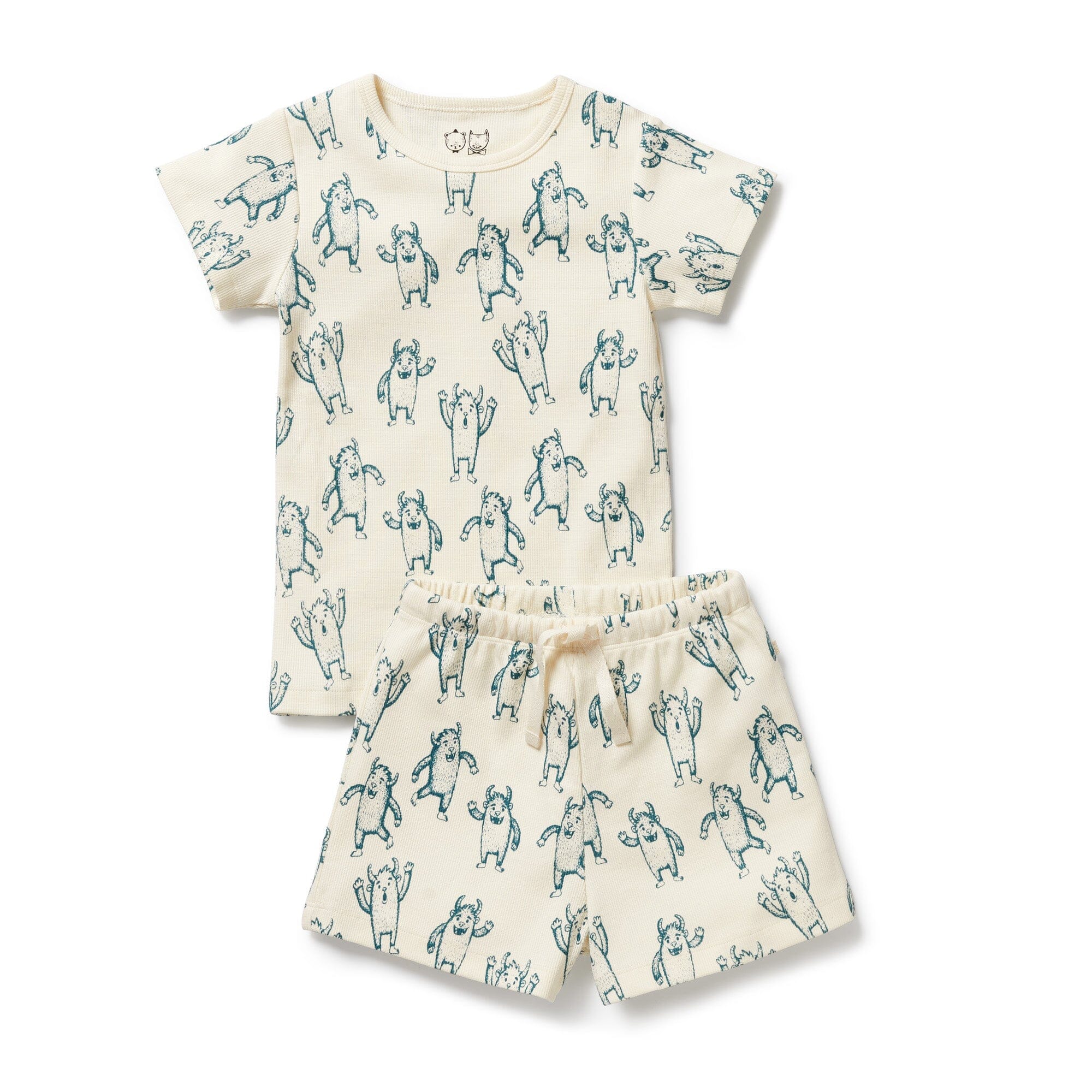 Wilson & Frenchy - Organic Short Sleeved Pyjamas - Yeti Girls Wilson & Frenchy
