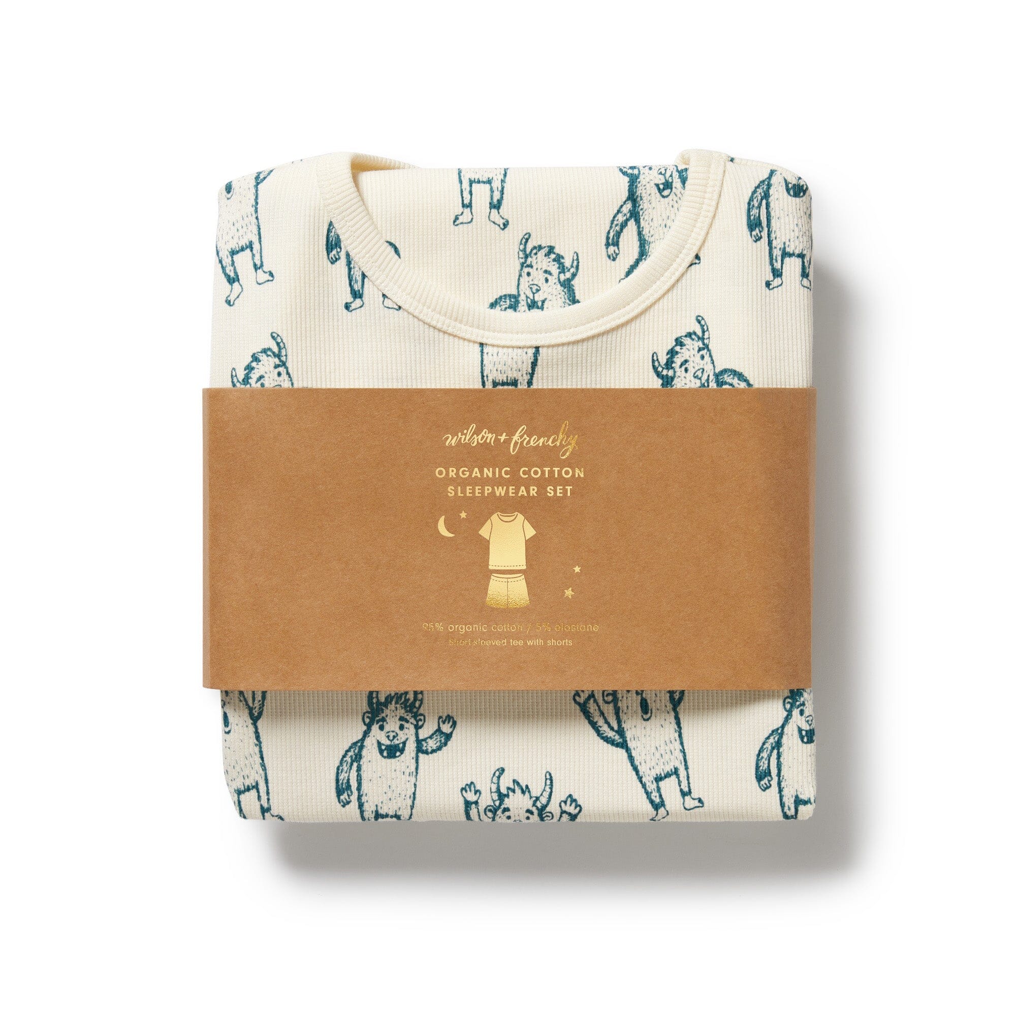 Wilson & Frenchy - Organic Short Sleeved Pyjamas - Yeti Girls Wilson & Frenchy