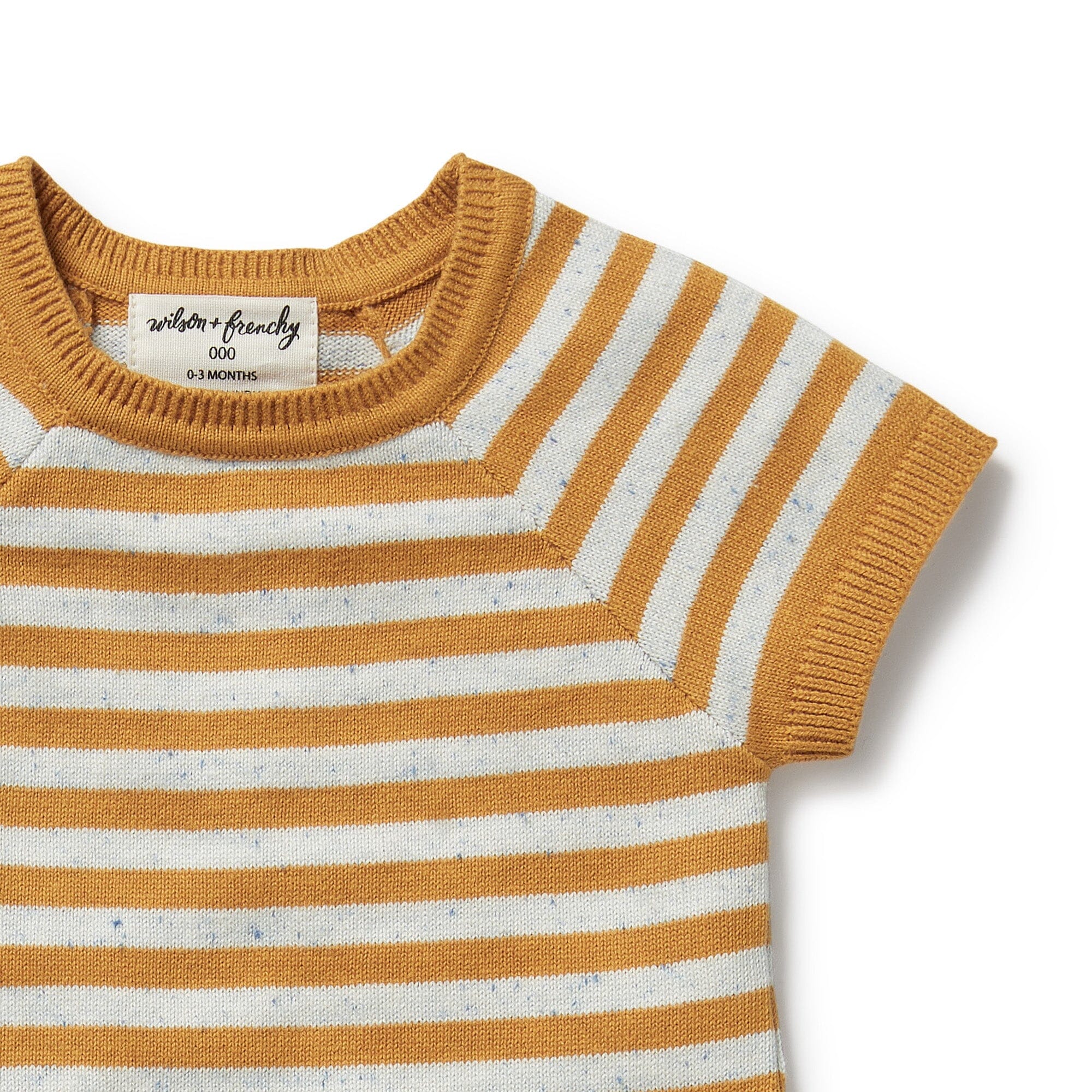 Wilson & Frenchy - Organic Knitted Set - Golden Wave Stripe Baby Wilson & Frenchy