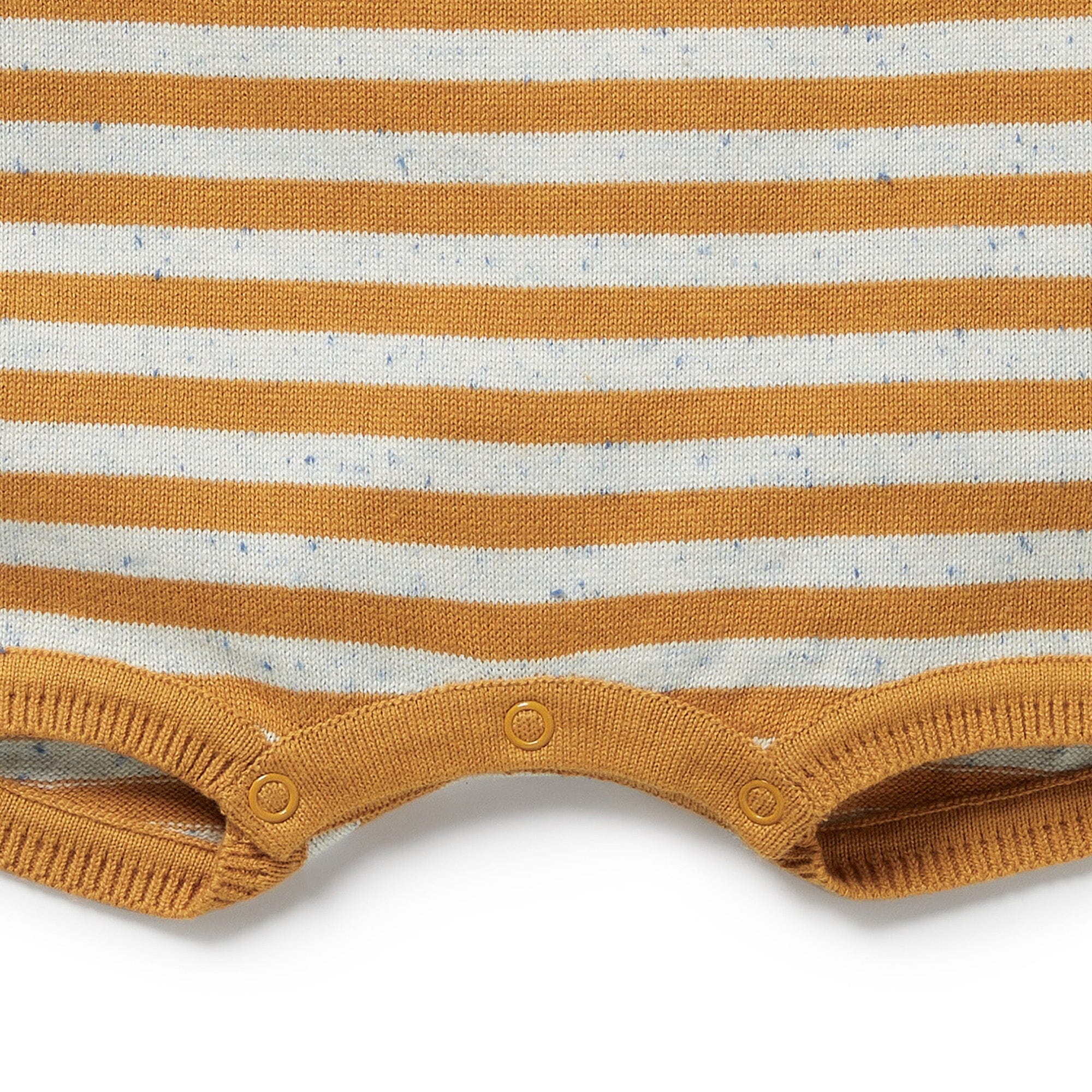 Wilson & Frenchy - Organic Knitted Growsuit - Golden Wave Stripe Baby Wilson & Frenchy