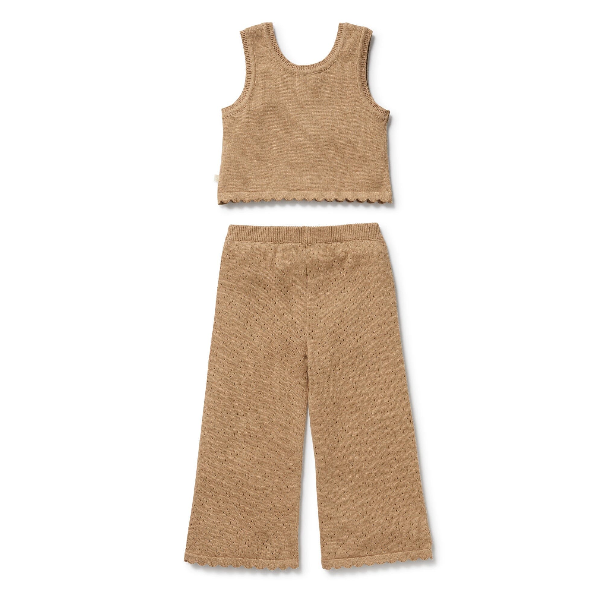 Wilson & Frenchy - Organic Knitted Set - Oat Girls Wilson & Frenchy