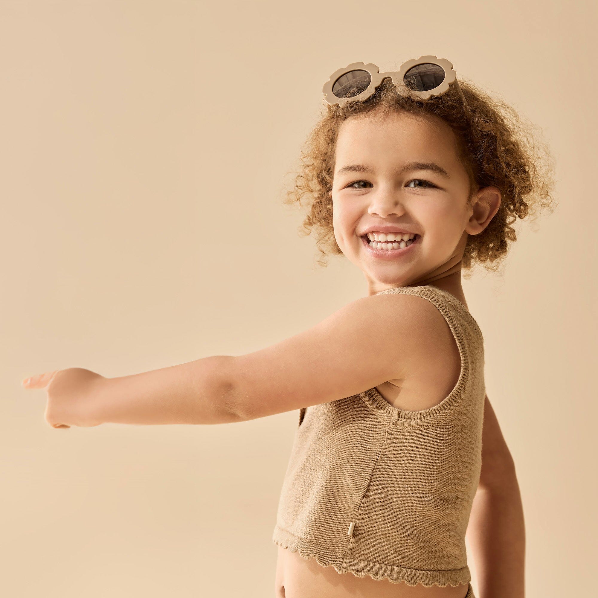 Wilson & Frenchy - Organic Knitted Set - Oat Girls Wilson & Frenchy