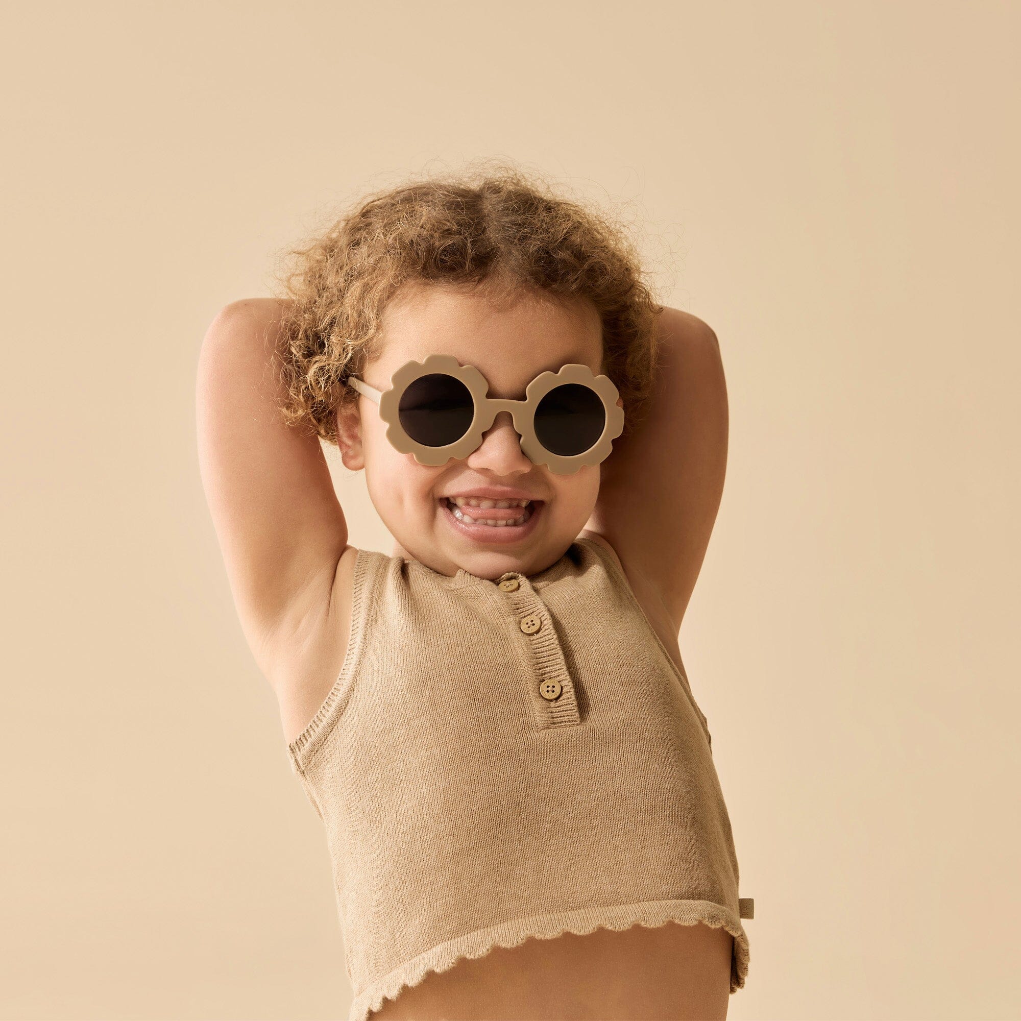 Wilson & Frenchy - Organic Knitted Set - Oat Girls Wilson & Frenchy