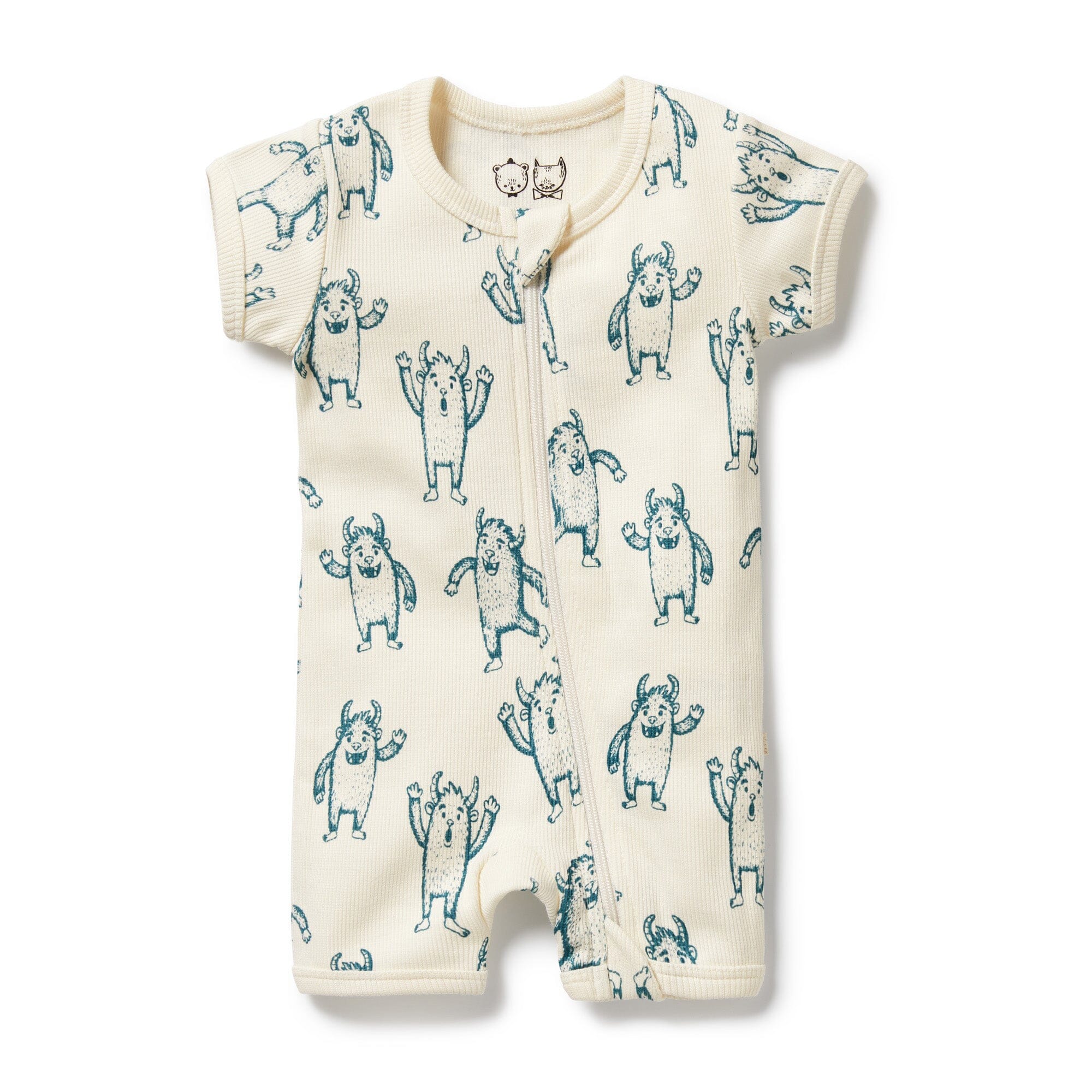 Wilson & Frenchy - Organic Boyleg Zipsuit - Yeti Baby Wilson & Frenchy