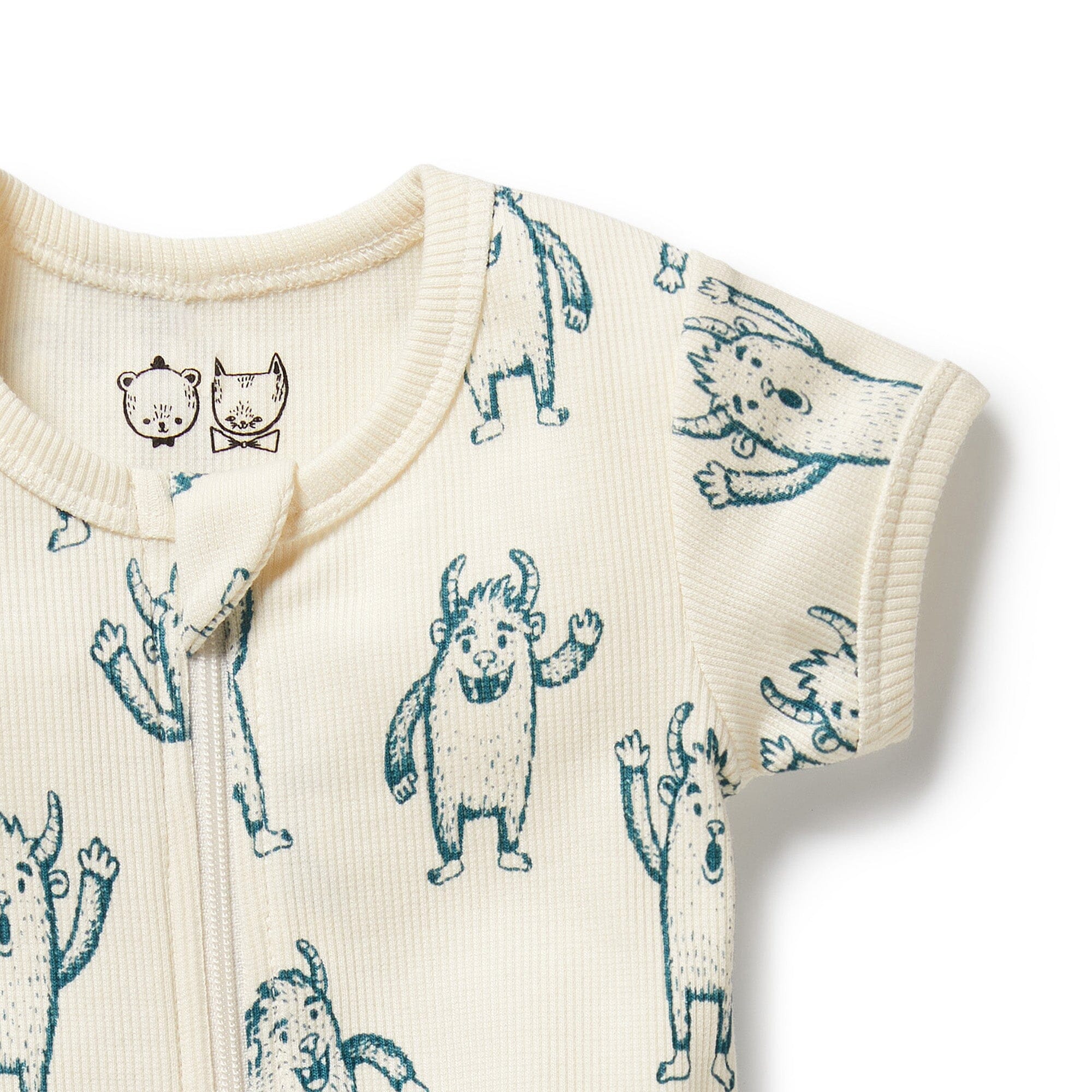 Wilson & Frenchy - Organic Boyleg Zipsuit - Yeti Baby Wilson & Frenchy