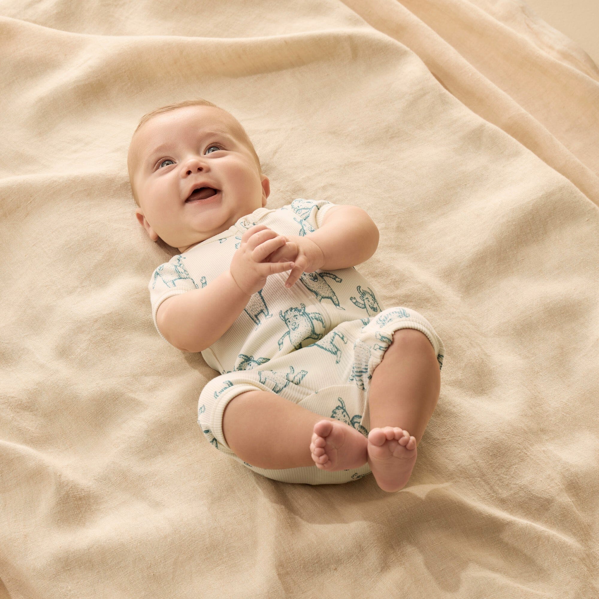 Wilson & Frenchy - Organic Boyleg Zipsuit - Yeti Baby Wilson & Frenchy