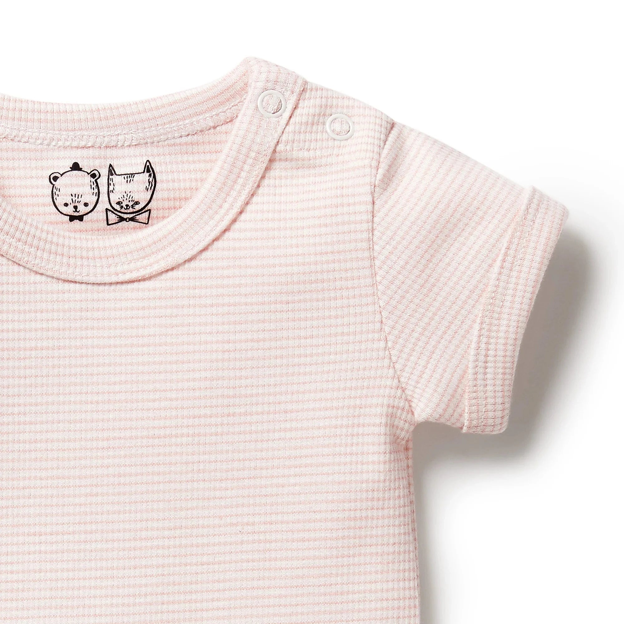Wilson & Frenchy - Organic Stripe Bodysuit - Cantaloupe Baby Wilson & Frenchy