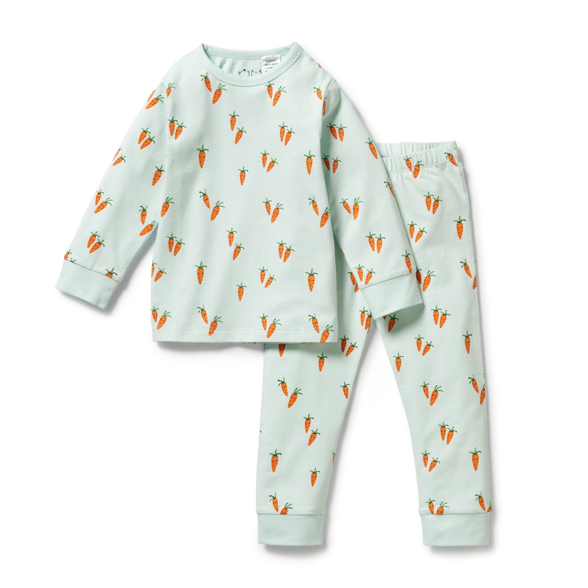 Wilson & Frenchy - Organic Long Sleeved Pyjamas - Cute Carrots Boys Wilson & Frenchy
