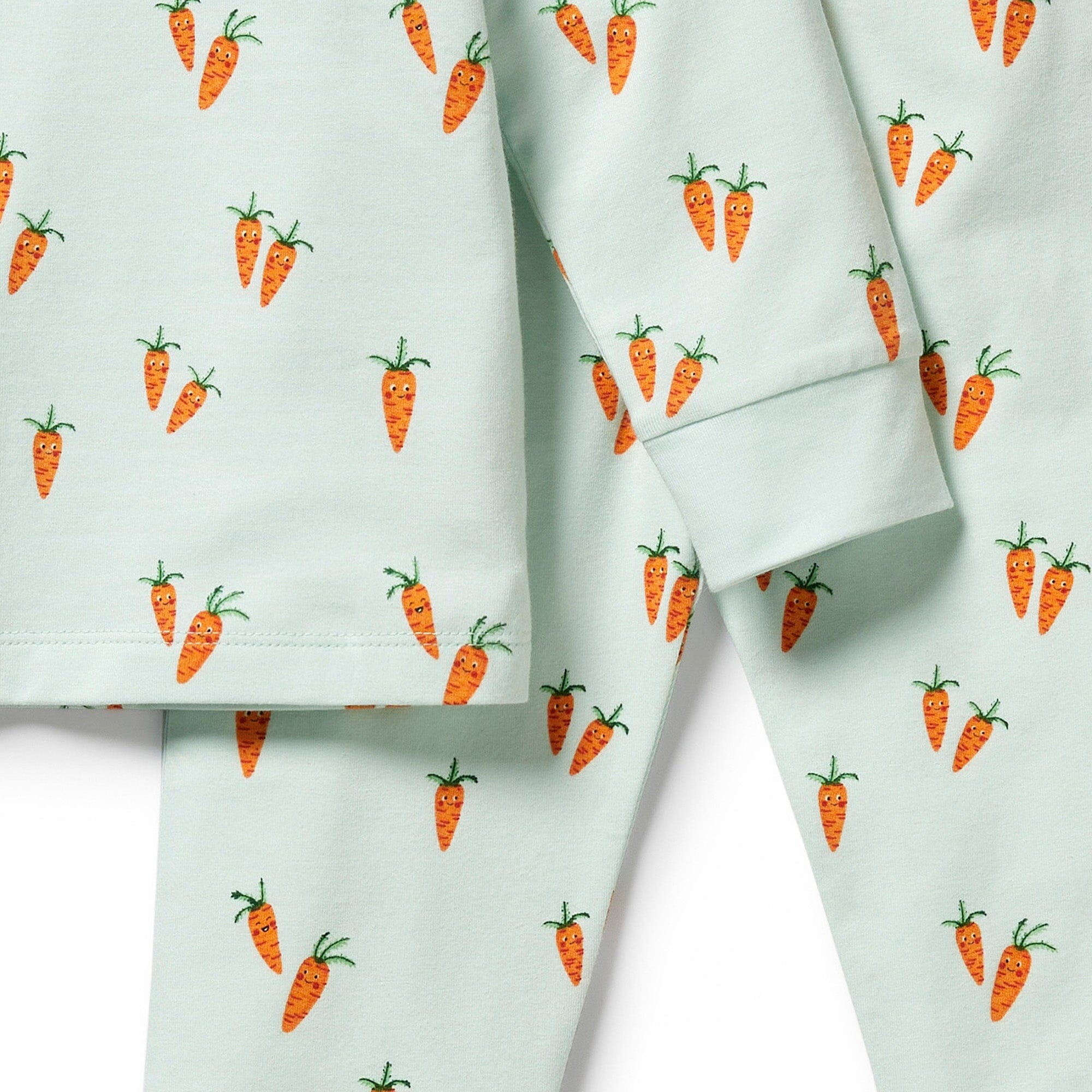 Wilson & Frenchy - Organic Long Sleeved Pyjamas - Cute Carrots Boys Wilson & Frenchy