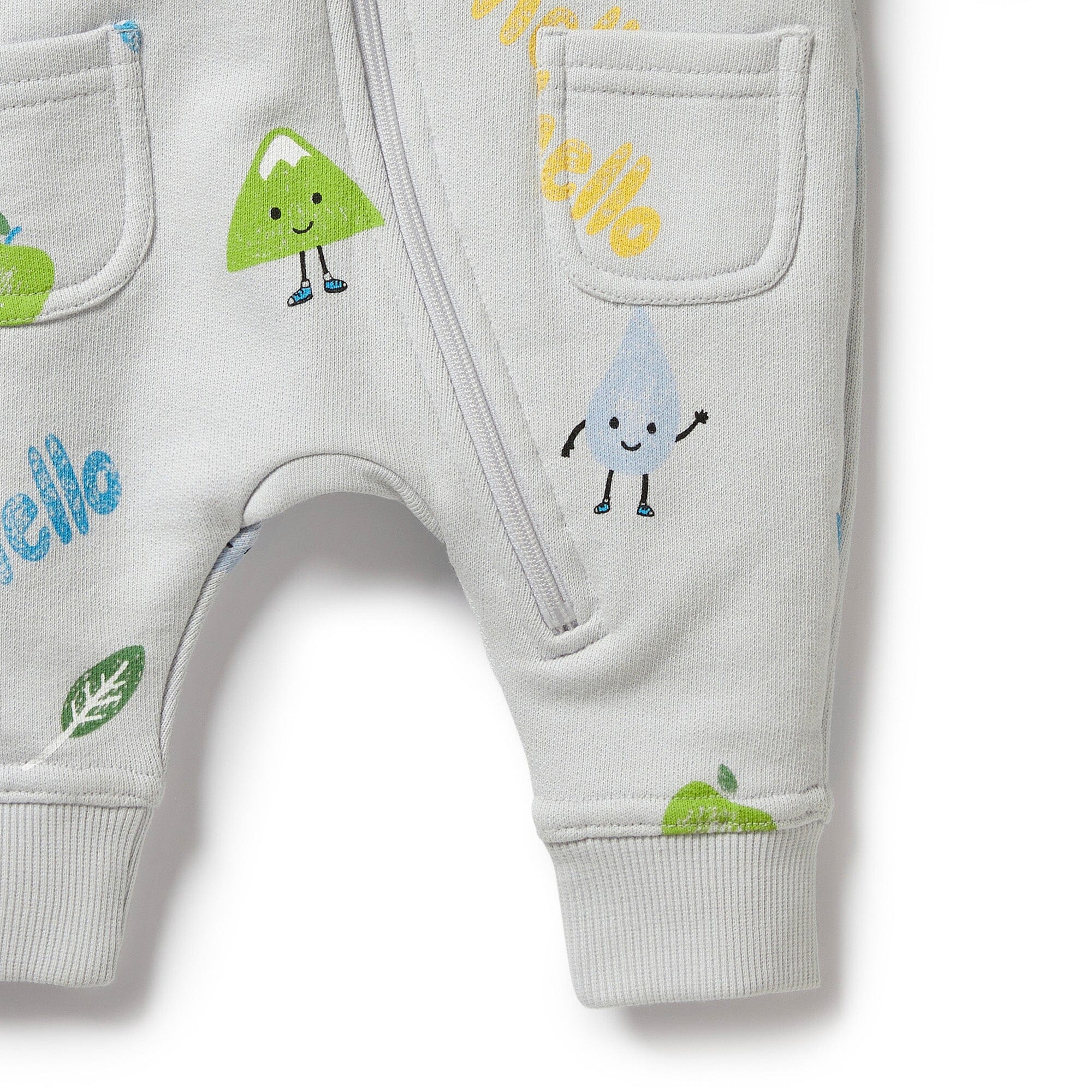 Wilson & Frenchy - Organic Terry Growsuit - Bluebell Baby Wilson & Frenchy