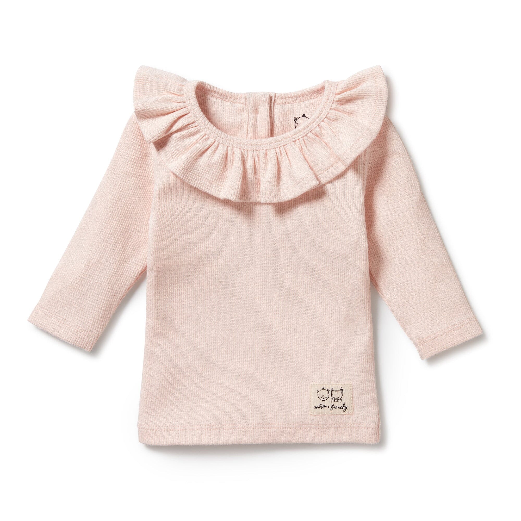 Wilson & Frenchy - Organic Ruffle Top - Pink Baby Wilson & Frenchy