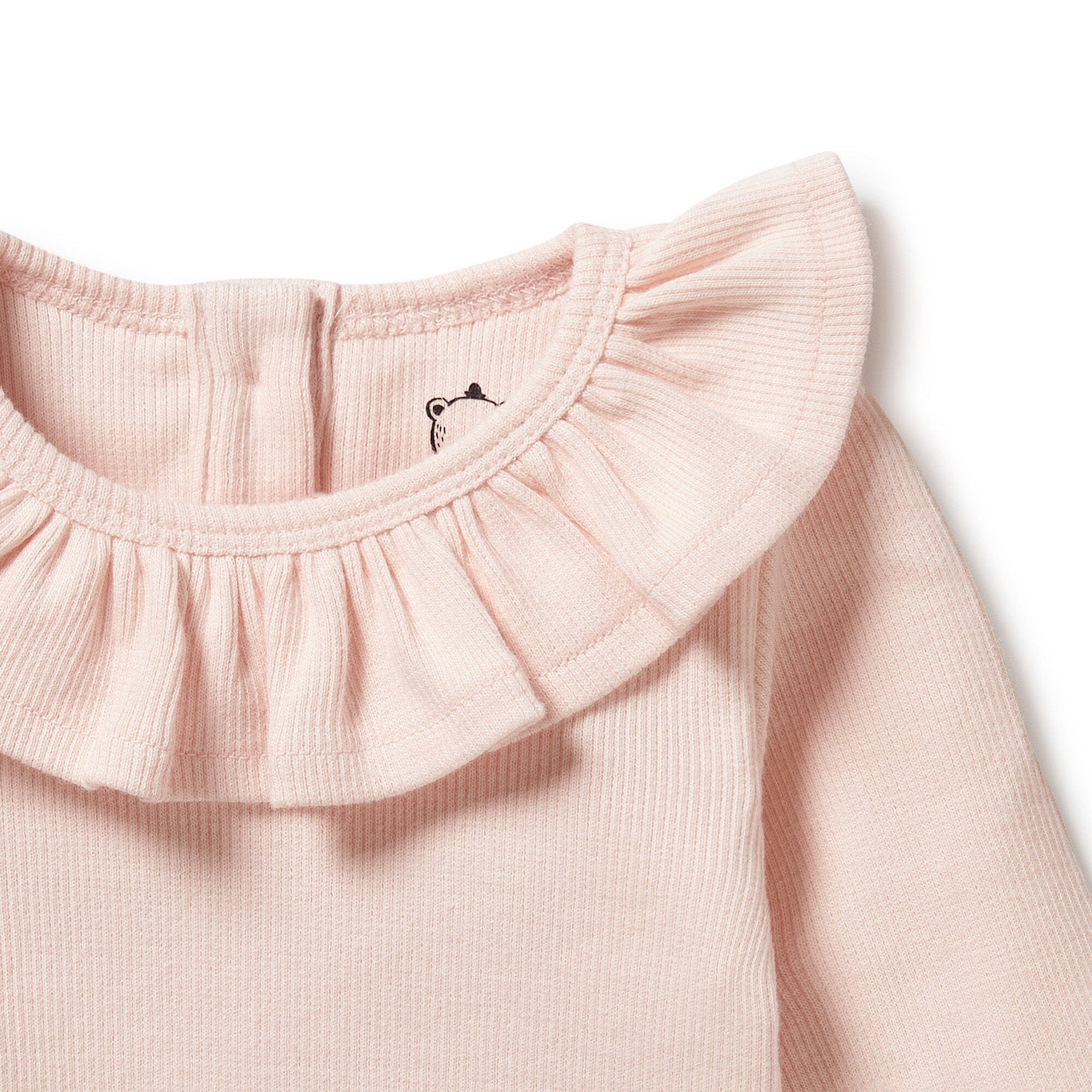 Wilson & Frenchy - Organic Ruffle Top - Pink Baby Wilson & Frenchy
