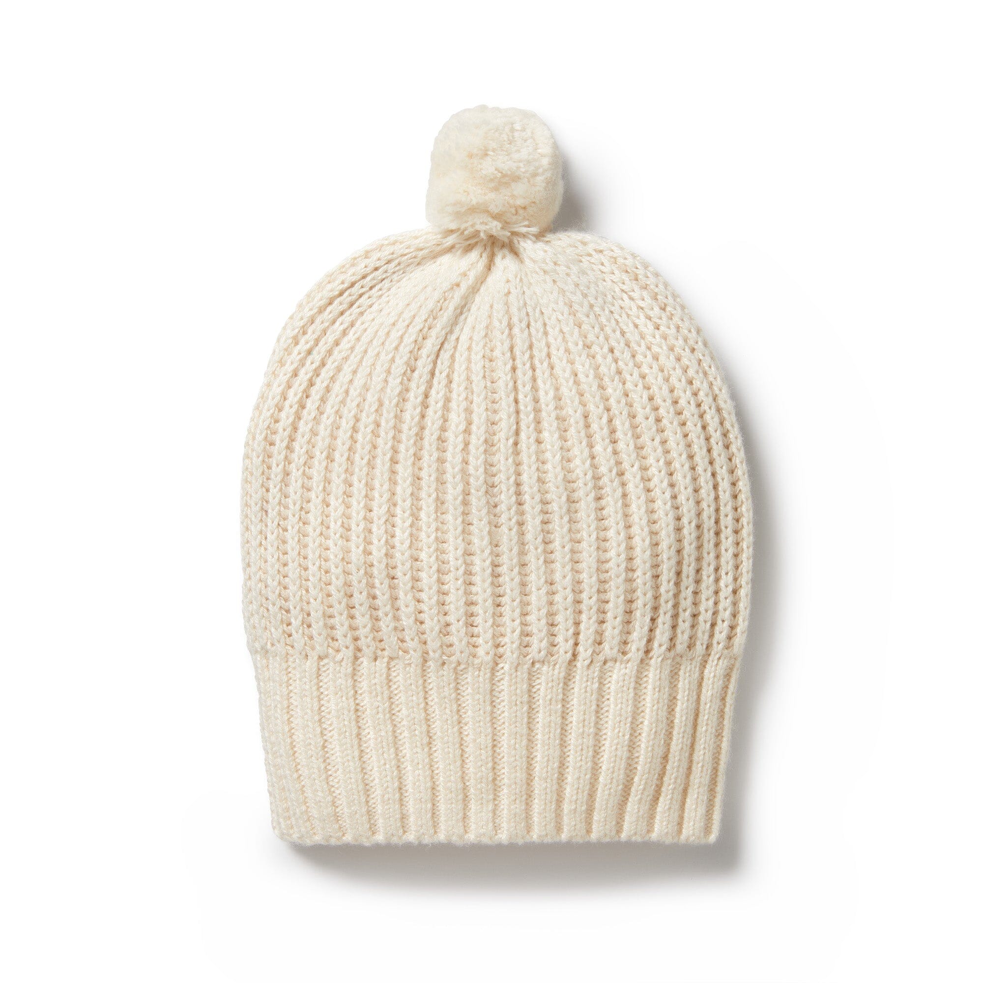 Wilson & Frenchy - Knitted Ribbed Hat - Ecru Baby Wilson & Frenchy