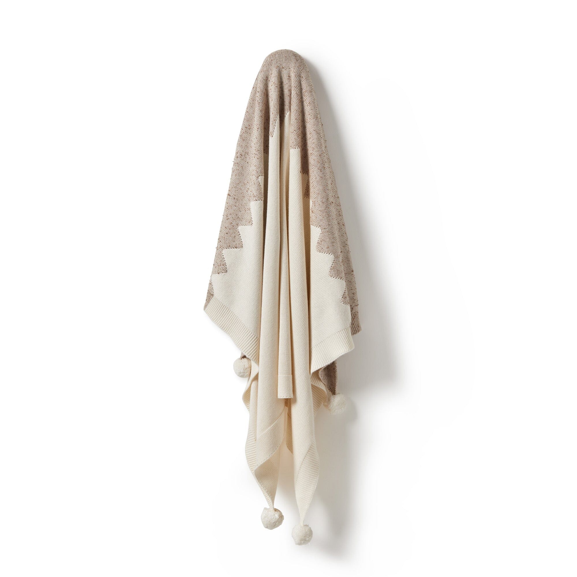 Wilson & Frenchy - Knitted Jacquard Blanket - Almond Fleck Baby Wilson & Frenchy