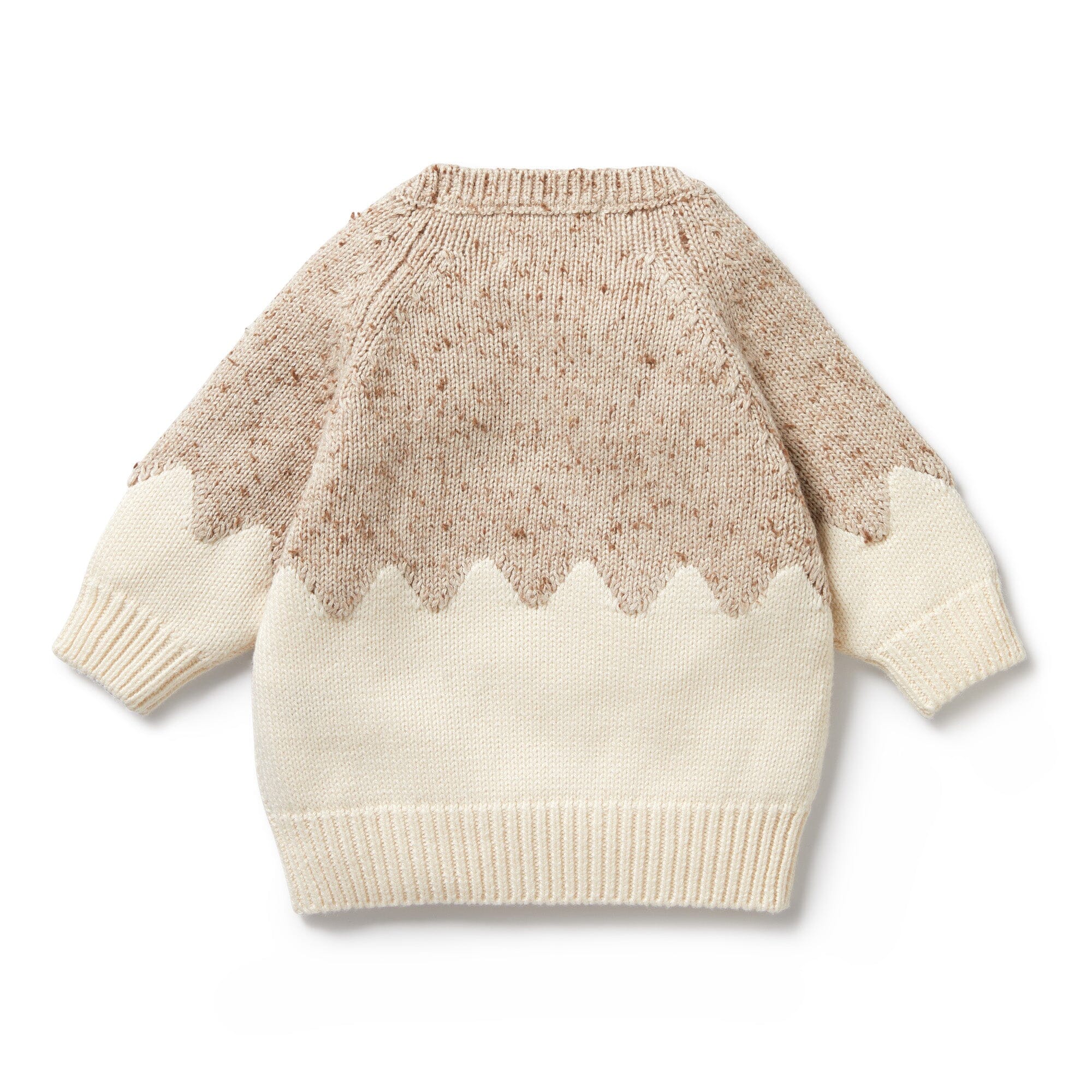 Wilson & Frenchy - Knitted Jacquard Jumper - Almond Fleck Baby Wilson & Frenchy