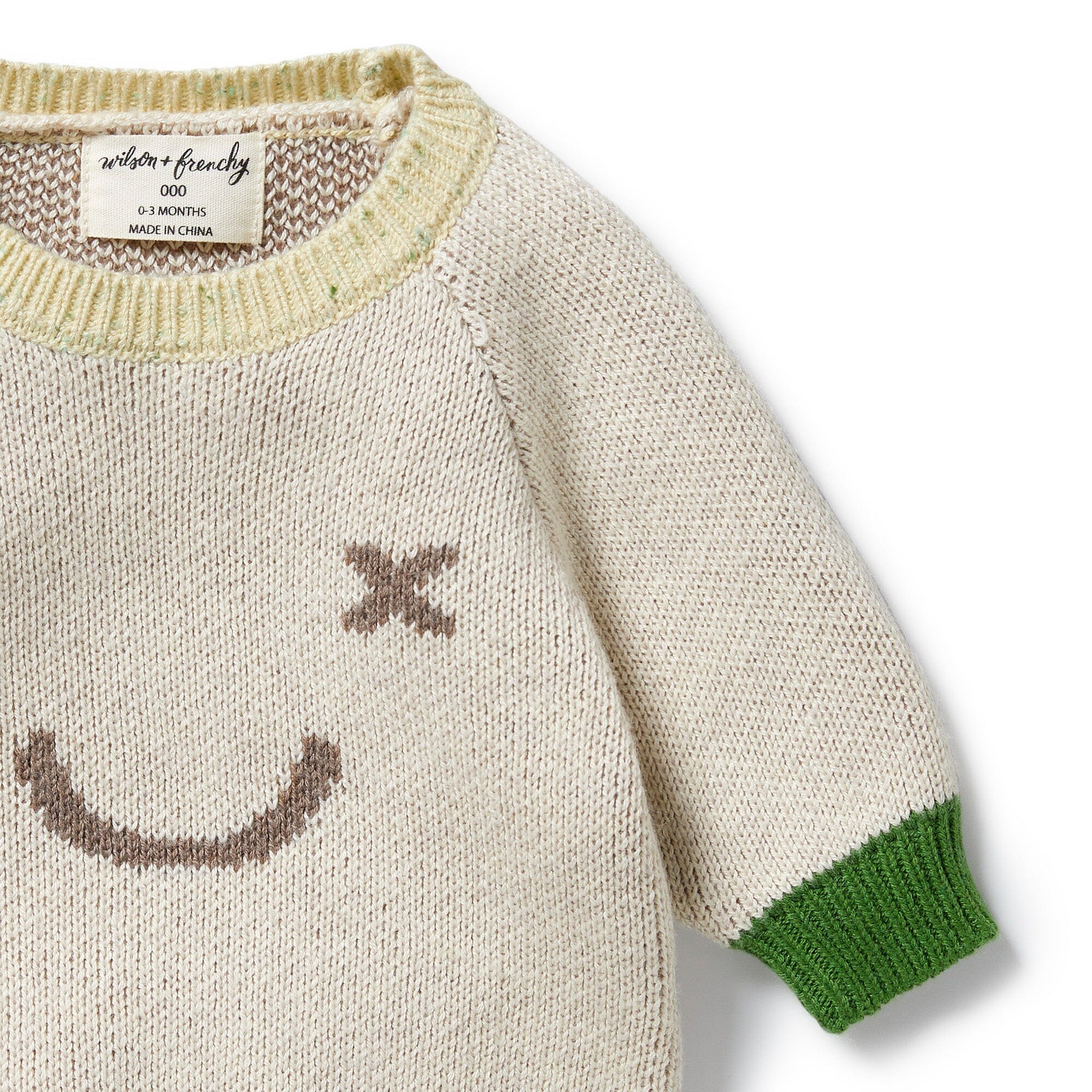 Wilson & Frenchy - Knitted Jacquard Jumper - Almond Baby Wilson & Frenchy