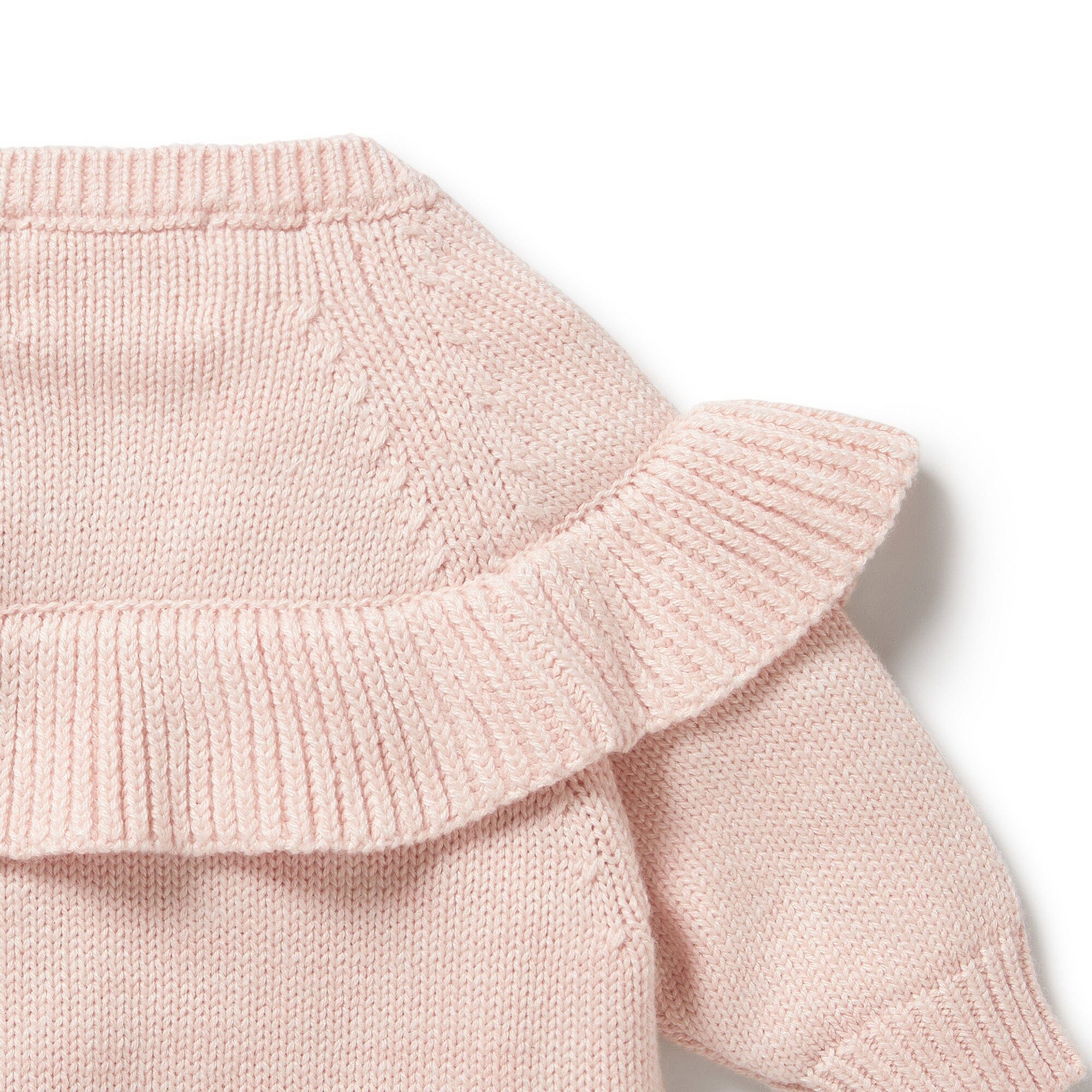 Wilson & Frenchy - Knitted Ruffle Jumper - Pink Baby Wilson & Frenchy