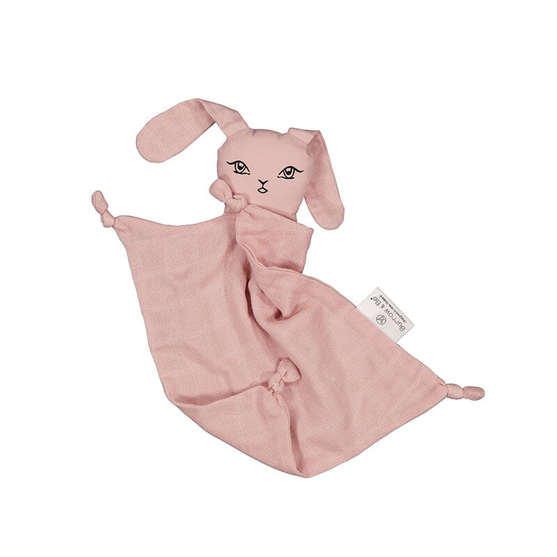 Burrow & Be - Muslin Bunny Comforter - Dusty Rose CUTENESS Burrow&Be
