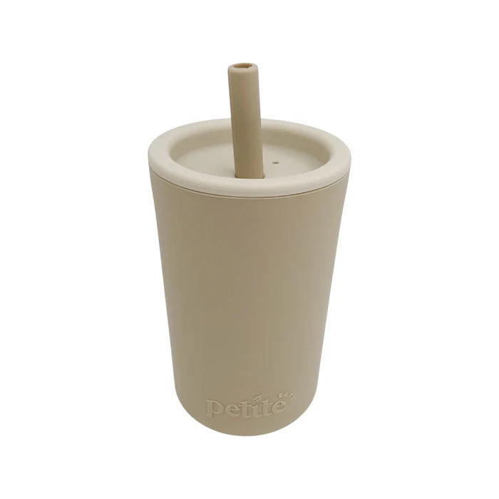 Petite Eats - Large Smoothie Cups - Sandstone/Overcast Meal Time Petite Eats