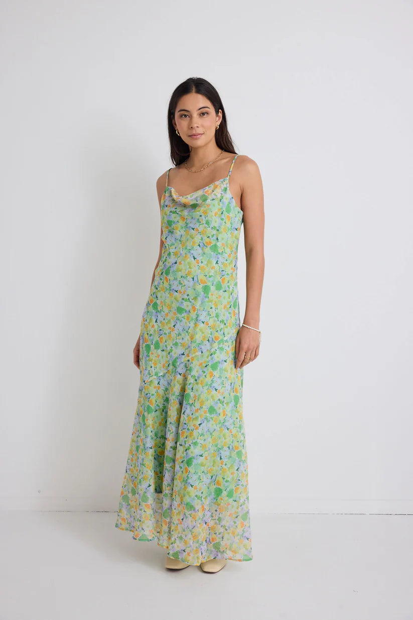 Stories Be Told - Reign Spring Strappy Maxi Dress - Spring Floral Womens Stories Be Told