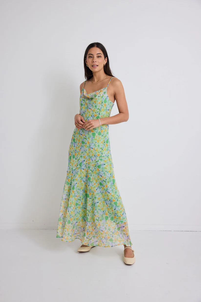 Stories Be Told - Reign Spring Strappy Maxi Dress - Spring Floral Womens Stories Be Told