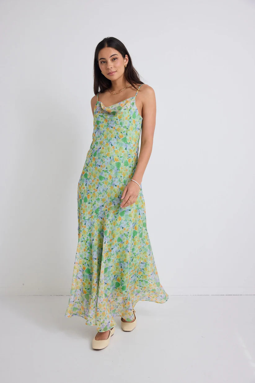 Stories Be Told - Reign Spring Strappy Maxi Dress - Spring Floral Womens Stories Be Told