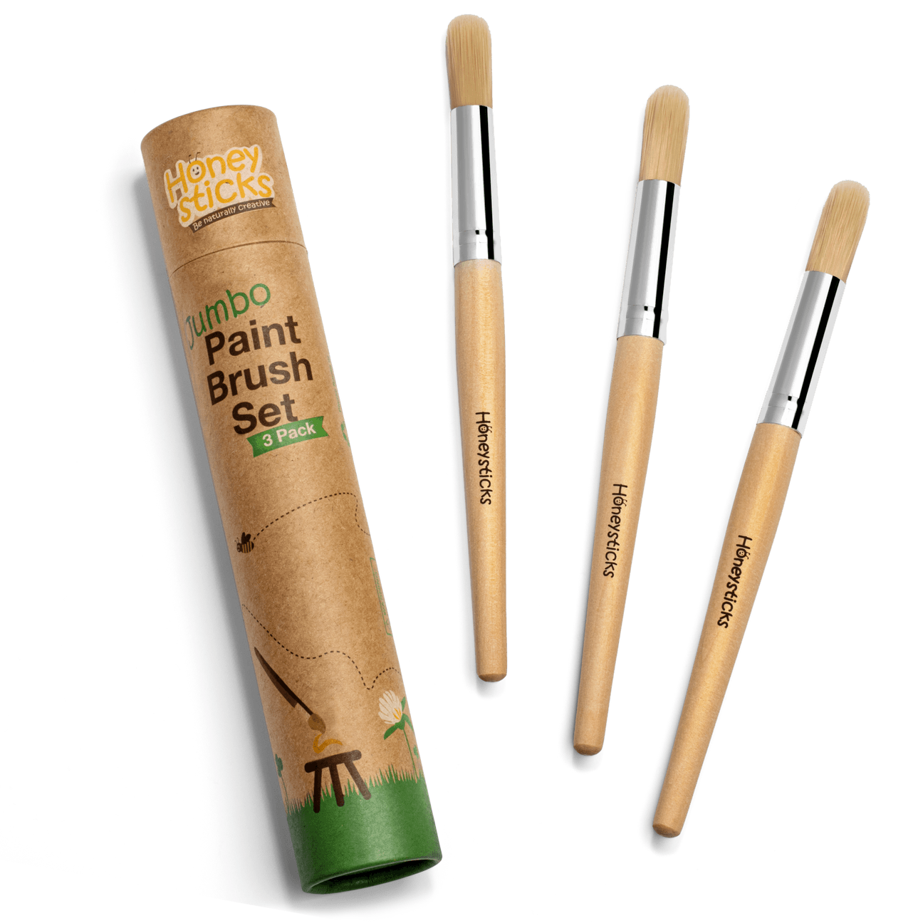 Honeysticks - Jumbo Paint Brush Set - 3 Pack Toys Honeysticks