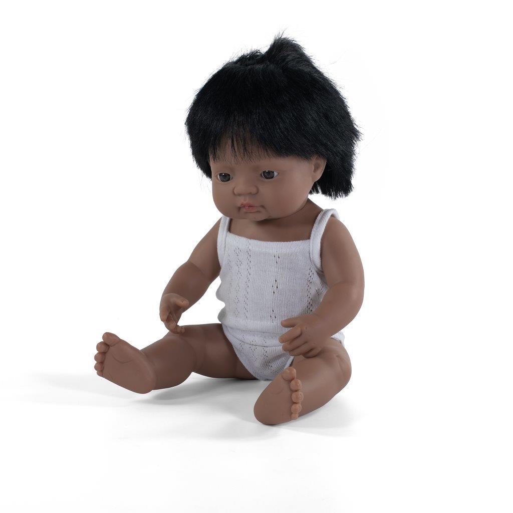 Miniland - Anatomically Correct Baby Doll - Hispanic Boy 38cm Toys Miniland Educational