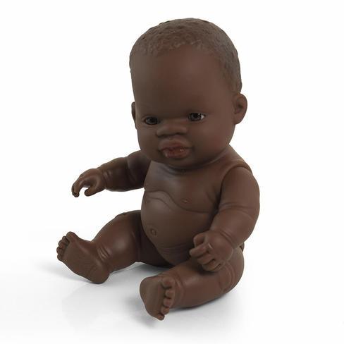 Miniland - Anatomically Correct Baby Doll - African Girl 21cm Toys Miniland Educational