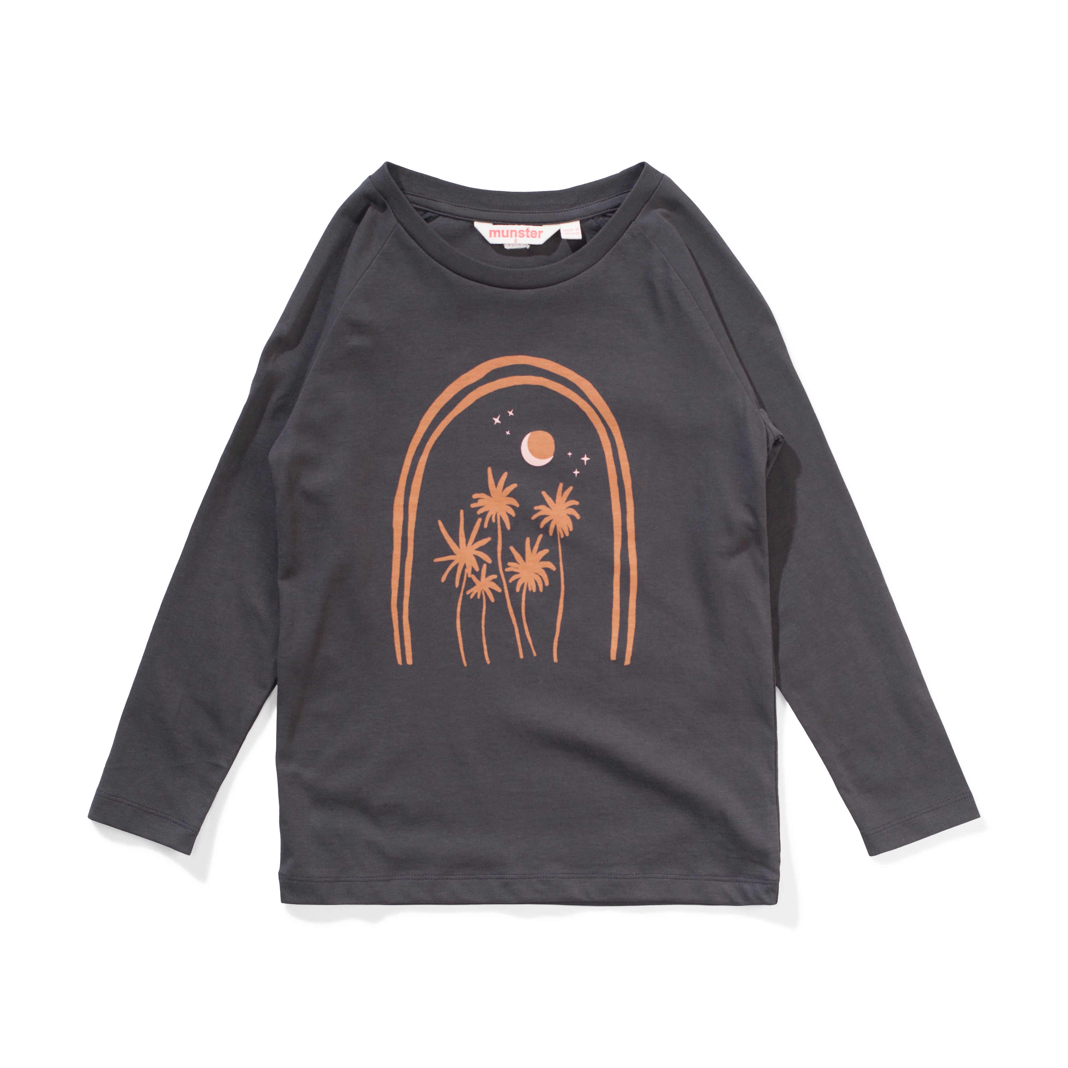 Missie Munster - Mana LS Tee - Soft Black *** PRE ORDER / DUE LATE MARCH - EARLY APRIL*** Girls Munster Kids