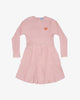 GRLFRND - Rose Pink Rib Cotton Gathered Waist Dress - Rose Pink *** PRE ORDER / DUE MID APRIL*** Girls The Girl Club + GRLFRND
