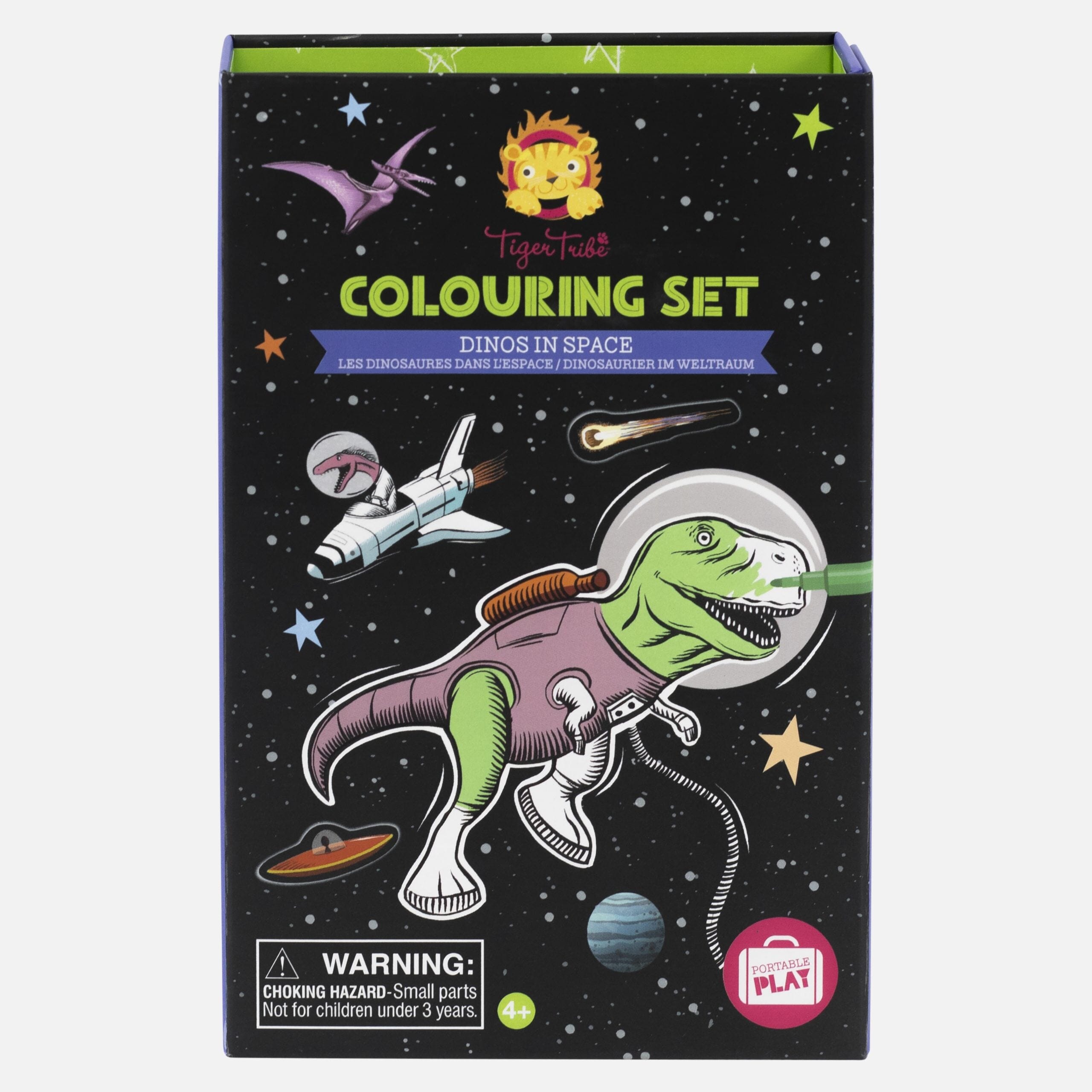 Tiger Tribe - Colouring Set - Dinos In Space CUTENESS Tiger Tribe