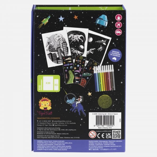 Tiger Tribe - Colouring Set - Dinos In Space CUTENESS Tiger Tribe