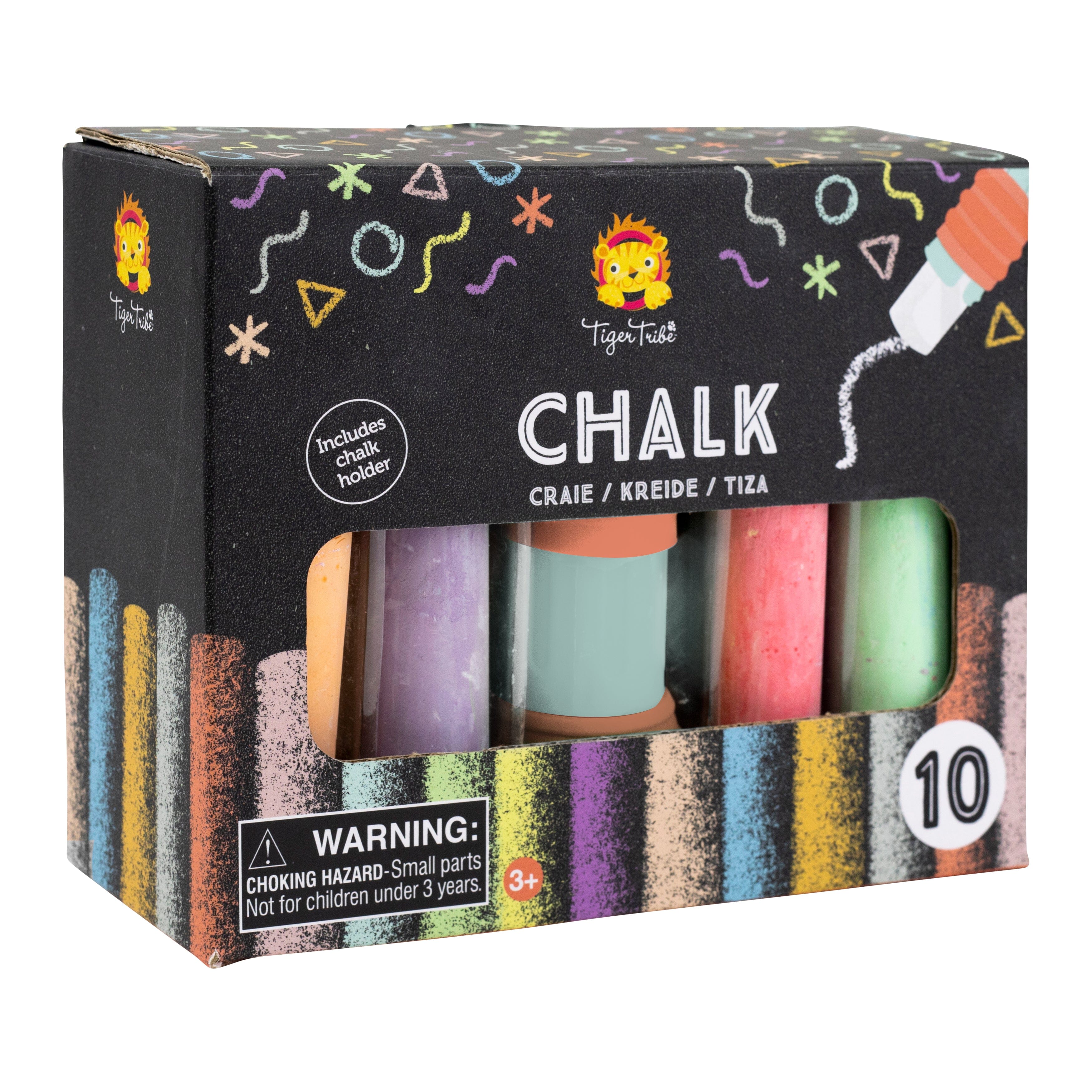 Tiger Tribe - Coloured Chalk - 10 pieces CUTENESS Tiger Tribe