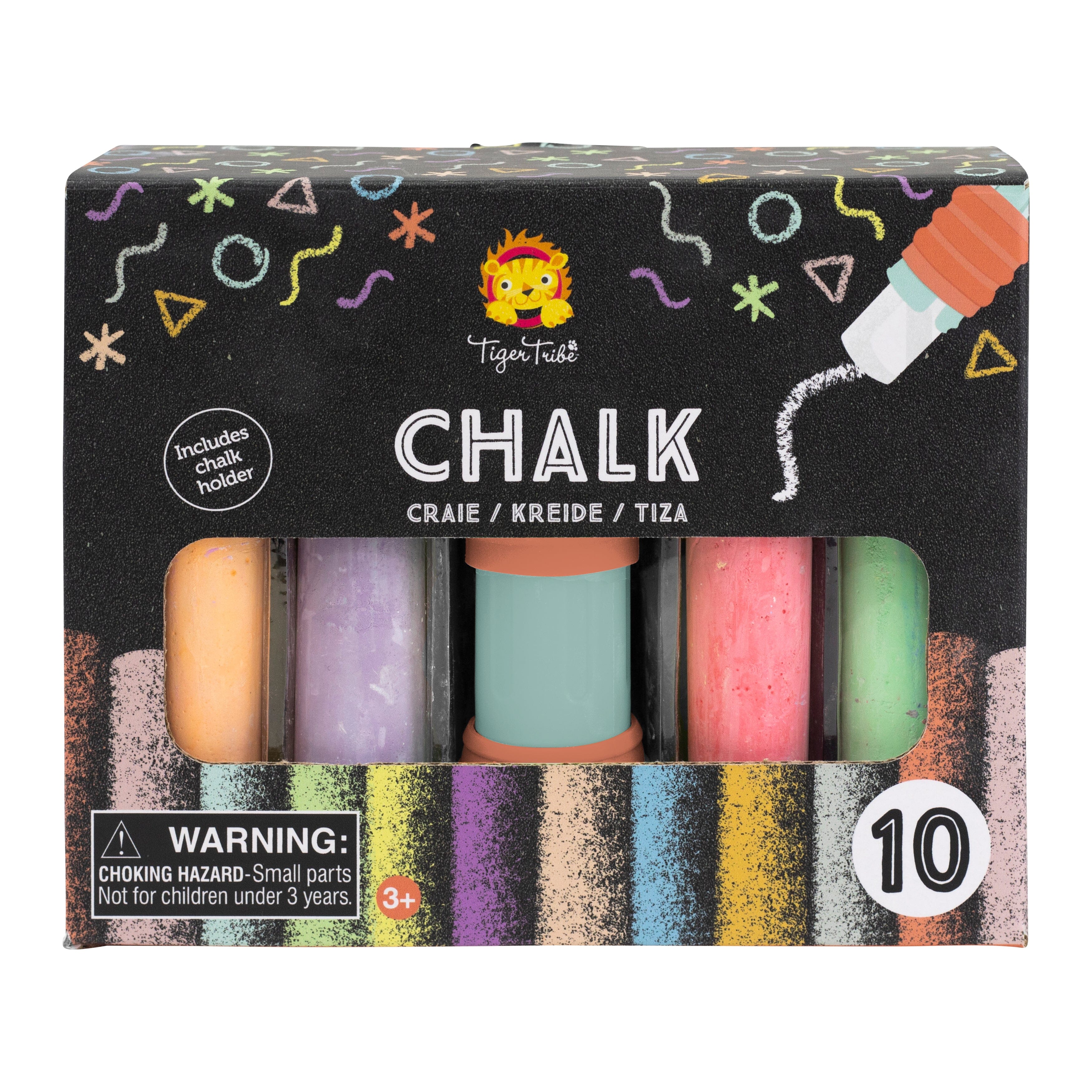 Tiger Tribe - Coloured Chalk - 10 pieces CUTENESS Tiger Tribe